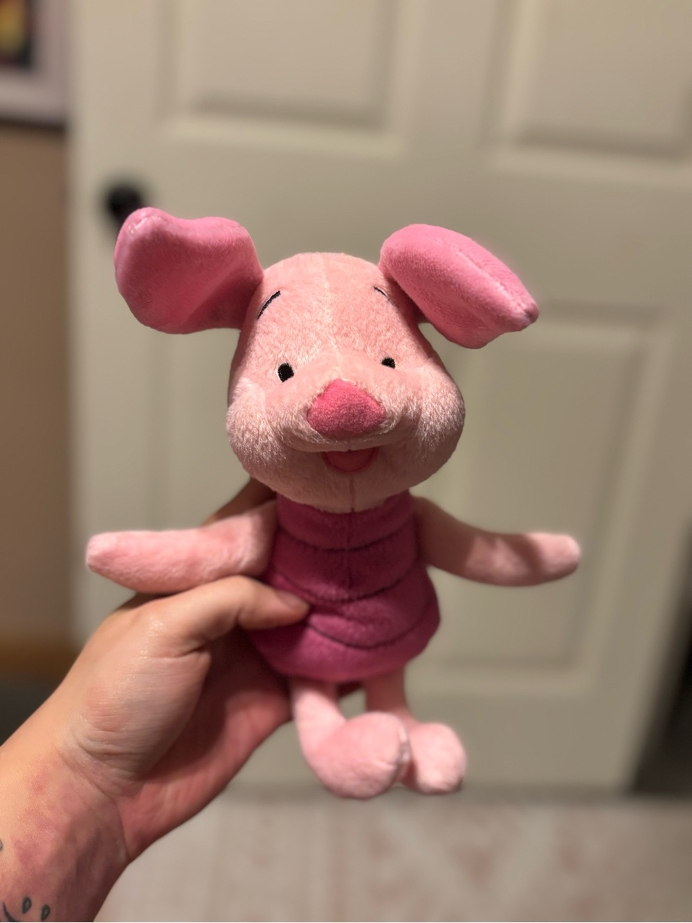 Vintage Plush Pink Piglet Small - Soft Companion